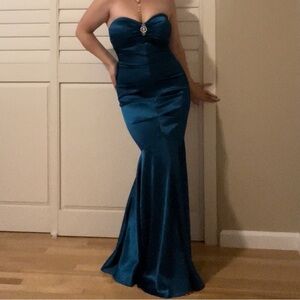 Jump Blue Strapless Dress